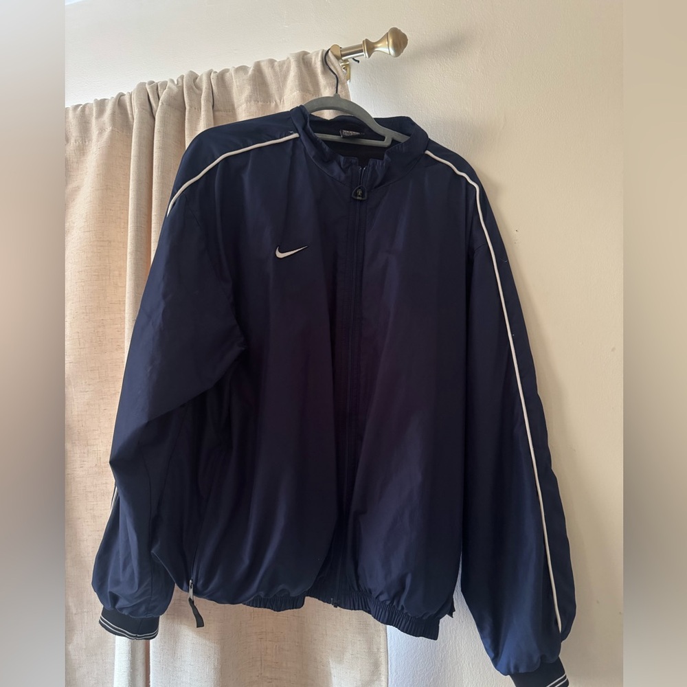 NIKE size L windbreaker Navy Blue
